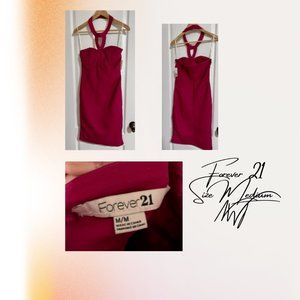 Forever 21 NWT Magenta Mini Dress Medium